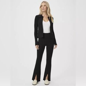 Paige Elba Ribbed Slim Sweater Pant Black Sz. XS NWT
